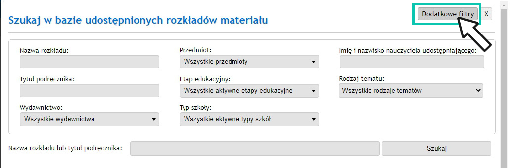 mobiDziennik - Menu Tematy Rozkłady materiału